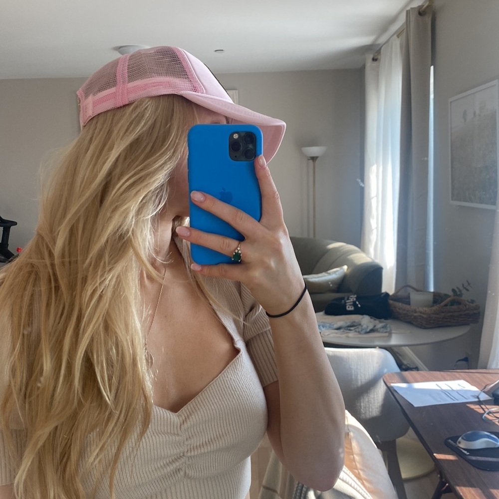 Smily face baseball Hat - Picture 2 of 5